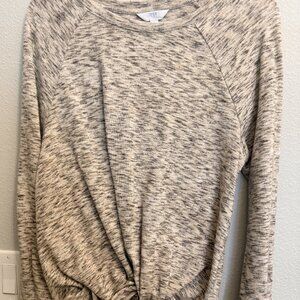 Time & Tru Brown Top- L